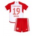 Maillot de foot Bayern Munich Alphonso Davies #19 Domicile vêtements enfant 2023-24 Manches Courtes (+ pantalon court)